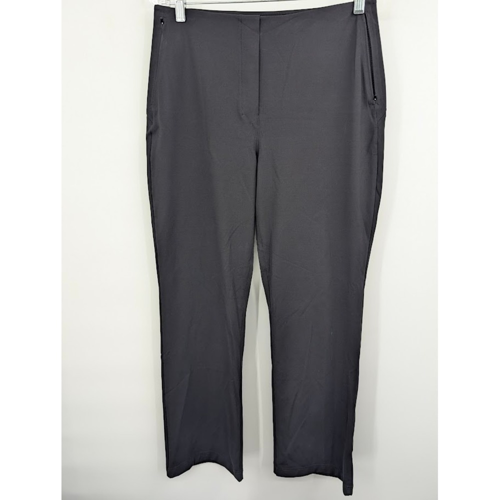 Lululemon Mid Rise Tapered Leggings Black Stretch Womens Size 10